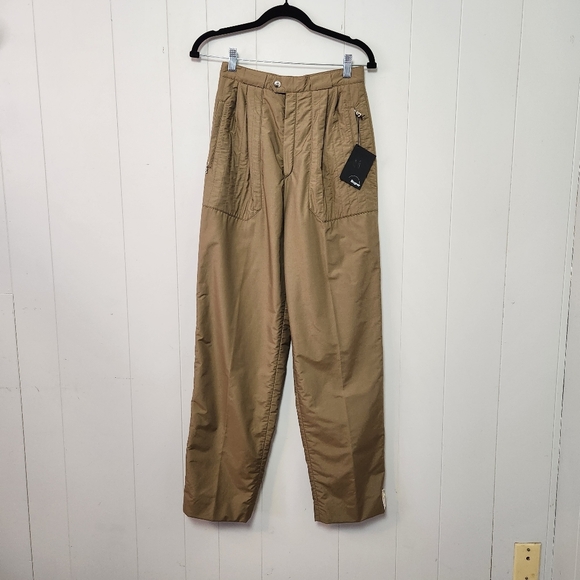 Vintage Bogner 1990s Beige Tan High Waisted Ski Snow Pants Luxury Outerwear - Picture 3 of 13